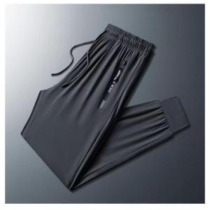 Plus Size Pants for Men 2XL-8XL Ice Silk Breathable Loose Fit Quick Dry Slacks Trousers