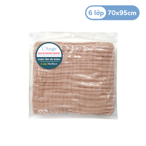 L’Ange Khăn tắm/Khăn quấn/Chăn đắp vải bông 6 lớp 70x95cm