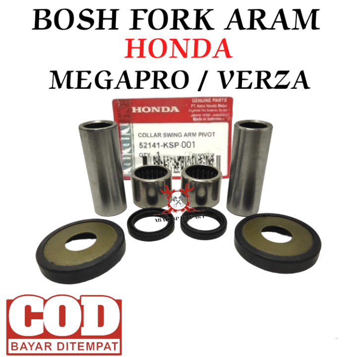 BOSH ARM MEGAPRO VERZA BOS  FORK SWING ARAM PRIVOT LENGAN AYUN MOTOR HONDA BUSH SASIS MEGA PRO VERSA KODE KSP