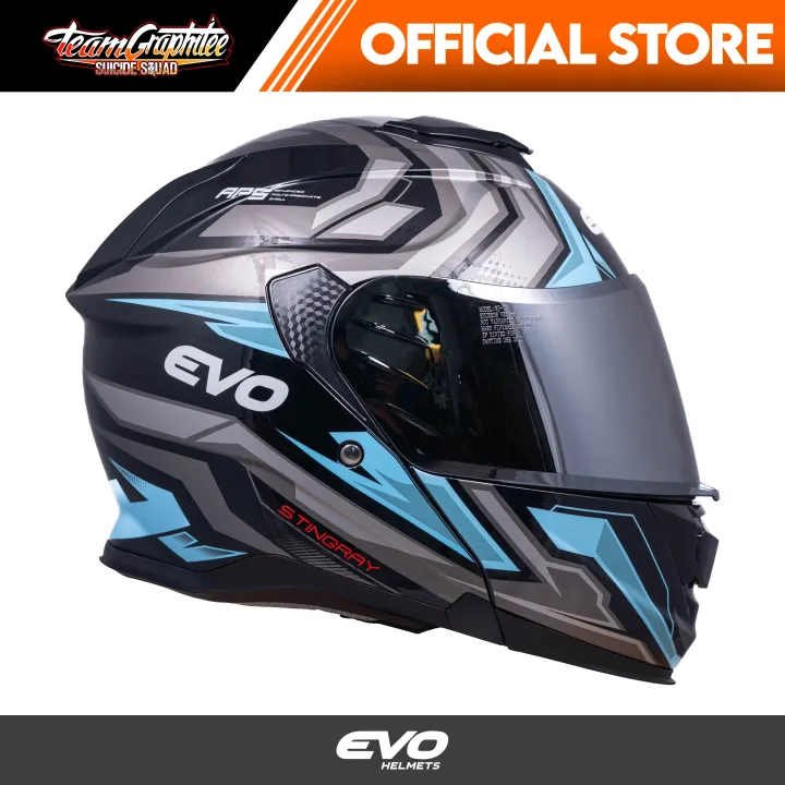 EVO HELMET VXR5000 STINGRAY Dual Visor w/ free clear lens Stingray - Main Image