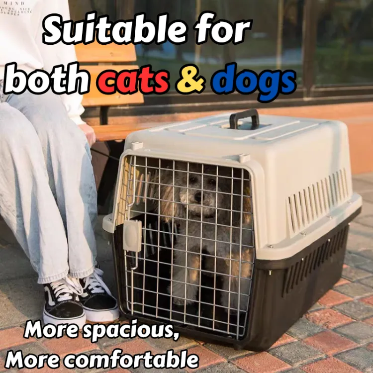 City Tail Pet Travel Carrier Cage for cat dog xxl Portable Airline Approved Cage Dog Cat Outdoor Carrier Animal Air Box Car Transport Crate High Quality Pet Supplies Suitable for travel outings