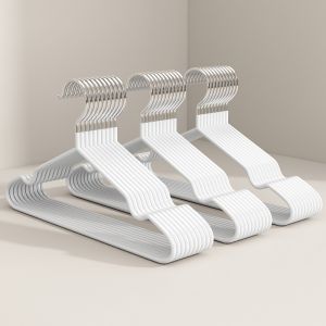 Household Non-Slip Thickened Plastic Coated Clothes Hanger Drying Rack Clothes Support Student Dormitory No Trace Clothes Hanger