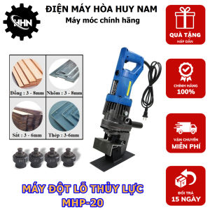 Máy đột lỗ MHP20 chạy điện - Đột bản thép sắt dày 6 li - HÀNG CHÍNH HÃNG - BẢO HÀNH TOÀN QUỐC