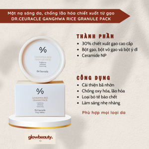 [SALE - DATE XA] Mặt nạ sáng da chống lão hóa chiết xuất từ gạo Dr.Ceuracle Ganghwa Rice Granule Pack [Glow Beauty]