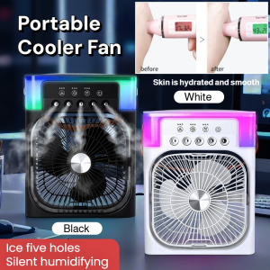Portable Air Cooler Chiller Electric Fan Ice Water Cooling Mute Air Circulation Three Wind Speeds Rapid Cooling