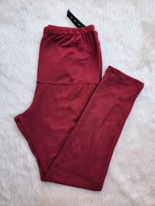 Riya Maternity Leggings Adjustable & Stretchable Garter Waist "FINEST QUALITY" (High Waist. Length 37.5 inches) Free Size Fits from Small up to XL / Cotton Spandex 100% (Medium Thickness Soft Breathable and Very Stretchable ) /Can be worn until 9 months