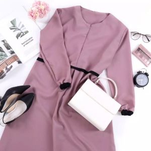 GAMIS WANITA MONA DRESS MAXY /GAMIS WANITA AKSEN SLETING DEPAN BUSUI FRIENDLY