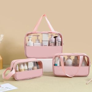CAG Shop 1pcs PVC Cosmetic Bag Waterproof Washing Bag Dustproof Travel Storage Pouch Make up Organizer Storage Bag