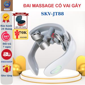 Máy massage cổ vai gáy JT88 mát xa xung điện EMS đai massage cổ vai gáy giảm đau nhức chuyên sâu