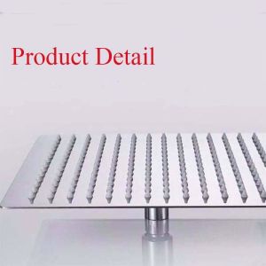 4/6/8/10/12/16/20 Inch Shower Head stainless steel shower head top shower bathroom square and round shower head