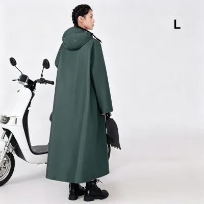 áo mưa dài oxford chống nước dày dặn có mũ khóa kéo phản quang đi xe máy đi làm chống bẩn