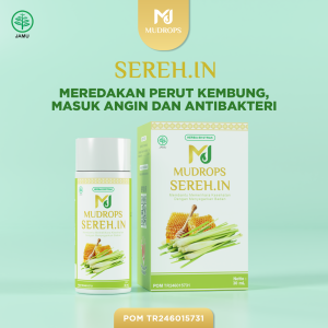 MUDROPS Jamu Tetes Ektrak Sereh Madu Murni Meredakan Masuk Angin Perut Kembung dan Antinbakteri