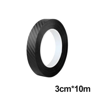 Băng Dán Xe Hơi Tự Làm Có Hoa Văn Sợi Carbon Màu Đen 3M 10M Cho Ngưỡng Cửa Xe Hơi Màng Bảo Vệ Sơn Xe Hơi Thân Xe Hơi