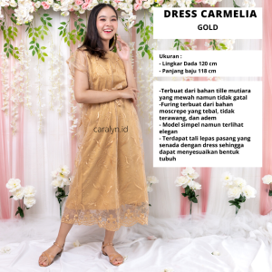 DRESS KEBAYA PESTA LENGAN PENDEK LONGDRESS BRUKAT PENDEK KOREA WANITA TERBARU 2020 MODERN PAKAIAN BAJU WANITA KEBAYA TRADISIONAL KEBAYA WISUDA CARMELIA