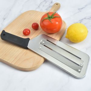 Dao Bào Rao Cũ Hai Lưỡi Siêu Tốc Bằng Thép Không Gỉ Cán Nhựa Siêu Bén 29x8cm - Cán Dao Dài 9cm Dao Làm Vảy Cá
