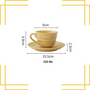 SYS21 Japanese Ceramic Cup Embossed High Value Drinking Coffee And Milk Mug