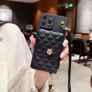 OPPO A18 A38 A17 A17K A78 Reno 10 8T 8Z 7Z 6Z 5Z A96 A97 A76 A15S A92 A12 A94 A74 A54 A53 A93 Find X5 X3 X6 Pro Wallet Crossbody Strap Soft Phone Case