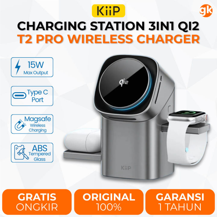 KiiP T2 Pro Magnetic Wireless Charging Station Qi2 Fast Charging