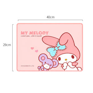 Sanrio My Melody Placemat Heat-resistant Splash-proof Oil-proof PP Easy Clean UV Print LFLFB421
