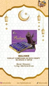 Coklat Baligee compound Isi Rice Crispy