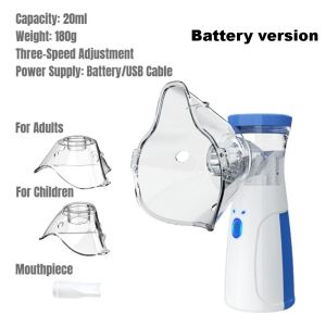 Asthma Nebulizer Inhaler Portable Ultrasonic Nebulizer Inhalers Nebulizer Mist Discharge Asthma Inhaler Automizer Humidifier Health Care for Adult kids 5 Years Warranty portable with box