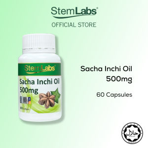 StemLabs Sacha Inchi Oil  3-6-9 untuk Sendi Jantung Cholesterol dan Kesihatan 500mg EXP 3/2026