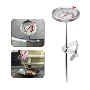 Candy/Deep Fry Thermometer with Instant Read Dial Thermometer Stainless Steel Stem Cooking Thermometer for BBQ