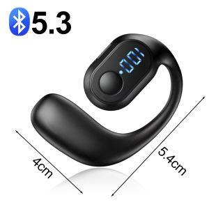 Wireless Bluetooth 5.4 Headphones 180 Degree Rotatable Handsfree Bone Conduction Ear Hooks Noise Canceling Earphones with Microphone