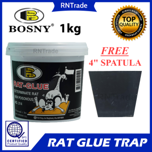 Bosny Rat Glue 400mL or 1L 1 Liter for pest control mouse trap rodent control with FREE spatula putty knife paleta (panghuli pandikit sa daga bubwit)