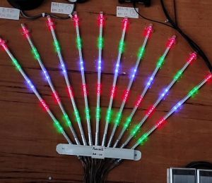 Led Meteor Peacock Light Color White Outdoor Festival Garden one set (10 Tubes) 5Meter Can joint