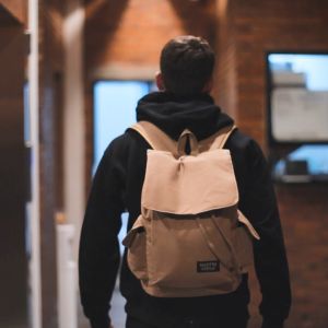 MARTIN VERSA Ransel Wanita 40 Cm Tas Main Kuliah Woman Backpack Canvas TR1-Me