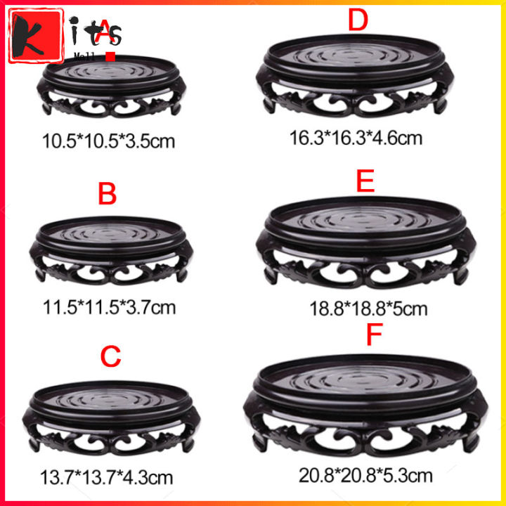 [Kitsmall] 【Philippine Stock】Imitation Solid Wood Rotate Carving Base