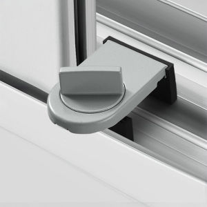 Quality Safety Security Anti-theft Sliding Auxiliary Window Limiter Lock Sash Stopper Kids Pet Aluminum Windows Lock for Child Proof Home Safety Vertical Window Stopper