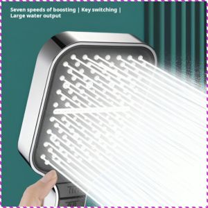 หัวฝักบัว แบบพกพา อุปกรณ์ฝักบัว กันลื่น อาบน้ำฝน น็อตหนา นุ่มนวลและไม่พันกัน ห้องน้ำ ครอบครัว