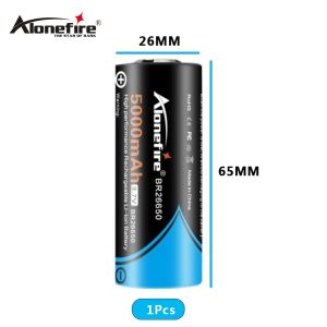 AloneFire 26650 5000mAh Rechargeable 3.7V Lithium Battery Suitable for fans etc.
