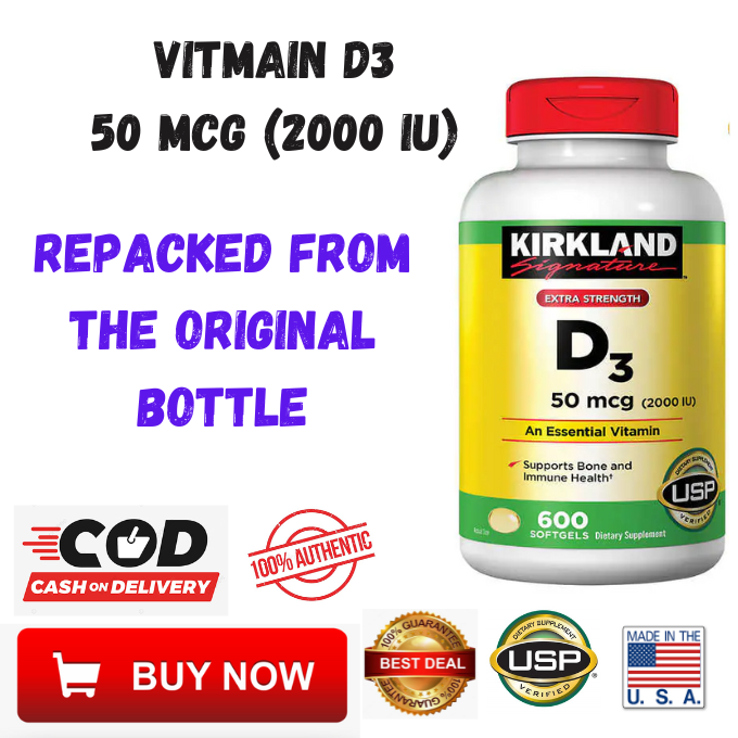 Vitamin D3 50mcg Strengthening Bones and Boosting Immunity by
