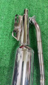 Pô Wave nhỏ Wave Zx Wave 2002-2004 đích nhôm CNC kèm cổ inox