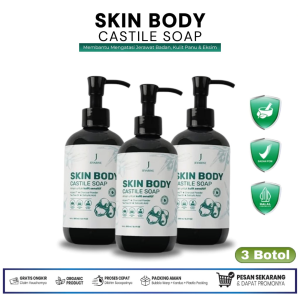 PROMO Jevarine Skin Body Castile Soap - Sabun Mandi Perawatan Kulit Eksim - Mengatasi Jerawat Badan & Kulit Panu