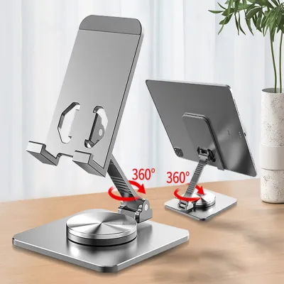 Giá đỡ điện thoại ipad máy tính bảng tablet làm bằng hợp kim nhôm gấp gọn xoay 360 độ bản Mới Nhất