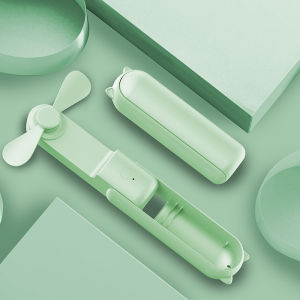 (HOME+) Mini kitten folding fan multi-function charging treasure small fan usb refrigeration outdoor portable air conditioner