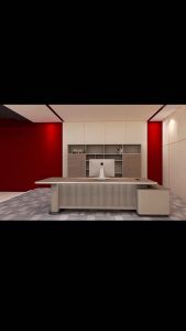 [Ready Stock]Simple and modern full set of boss table president table executive desk light luxury fashion personality manager office desk and chair combination