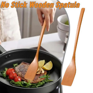 Non-Stick Wooden Spatula Suitable for Frying Eggs Steaks Mini Grilling Perfect for Kitchen Cooking