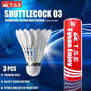 24 SHIP TSE Three Packs High Quality Badminton Shuttlecock Tournament Grade 3pcs/6pcs