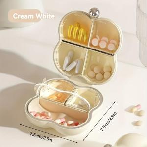 Mini Pill Box Portable Travel 7 Days Medicine Storage Box Pill Organizer Multi-Functional Pills Jewelry Sealed Medicine Container Storage Bekas Ubat药盒