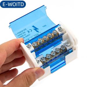 E-WOITD Din Rail khối thiết bị đầu cuối wkh207 hộp phân phối điện khối kết nối mô-đun