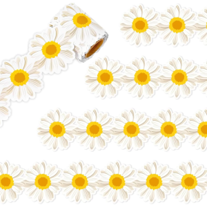 18m Flowers Bulletin Board Border Sunflowers Bulletin Border Trim Bulletin Board Sticker for Classroom Decoration