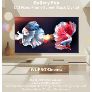 [Fixed Frame EVO] Black Crystal WuPro Cinema® Projector Screen [100"-150" Inch]