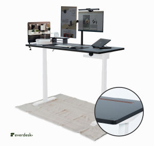 EverDesk Max - Ergonomic Standing Height Adjustable Desk Table | Sit Stand Desk | Home Office Desk | Study Desk | Computer Desk