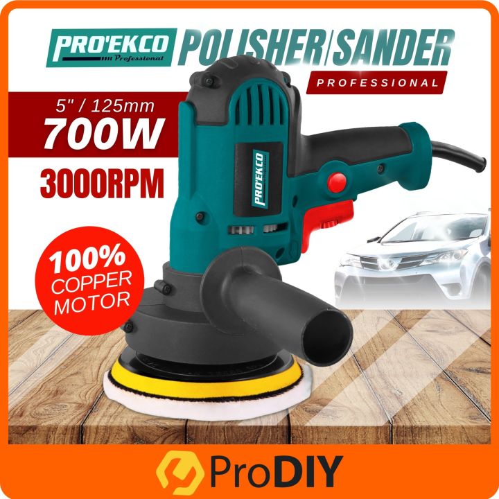 PRODIY PRO'EKCO 5" Electric Car Polisher Waxing Machine Mesin Polish ...