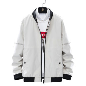 FUGUINIAO Mens Jacket Casual Versatile Handsome Korean Trend Simple New Jacket